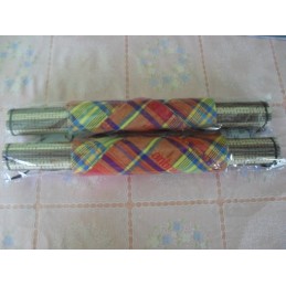 2 SETS FIBRE DECO MADRAS + 2 SOUS VERRES