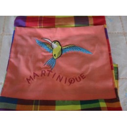 Tablier madras brodé colibri 138g