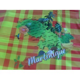 Nappe cirée grand carreaux Martinique 730g