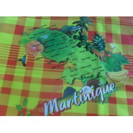 Nappe cirée grand carreaux Martinique 730g