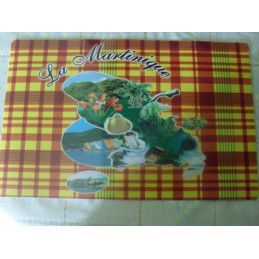 Lot de 6 sets carte Martinique 