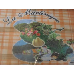 Lot de 6 sets carte Martinique 