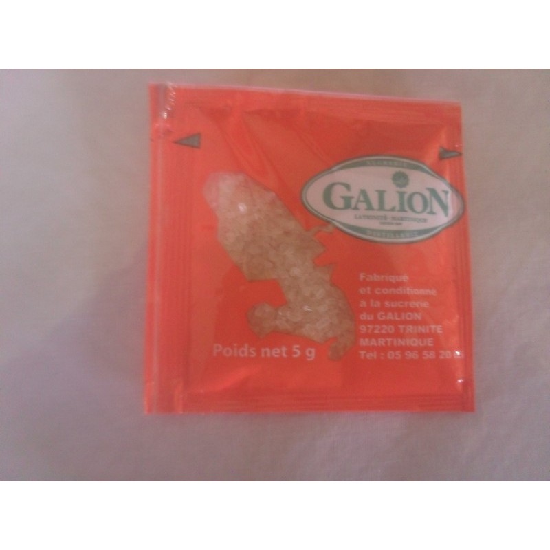 Dosettes de sucre de canne MQUE Le Galion 200g