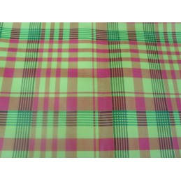 Nappe toile cirée carreaux madras 695g